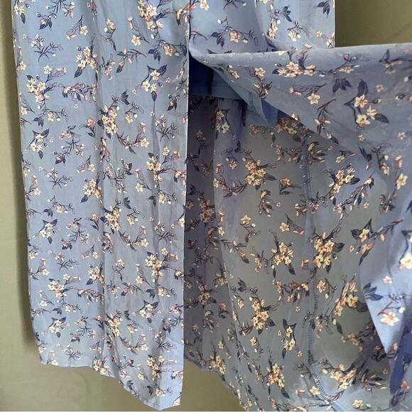 Almost Famous Maxi Dress Floral size L missing buttons - Picture 4 of 9